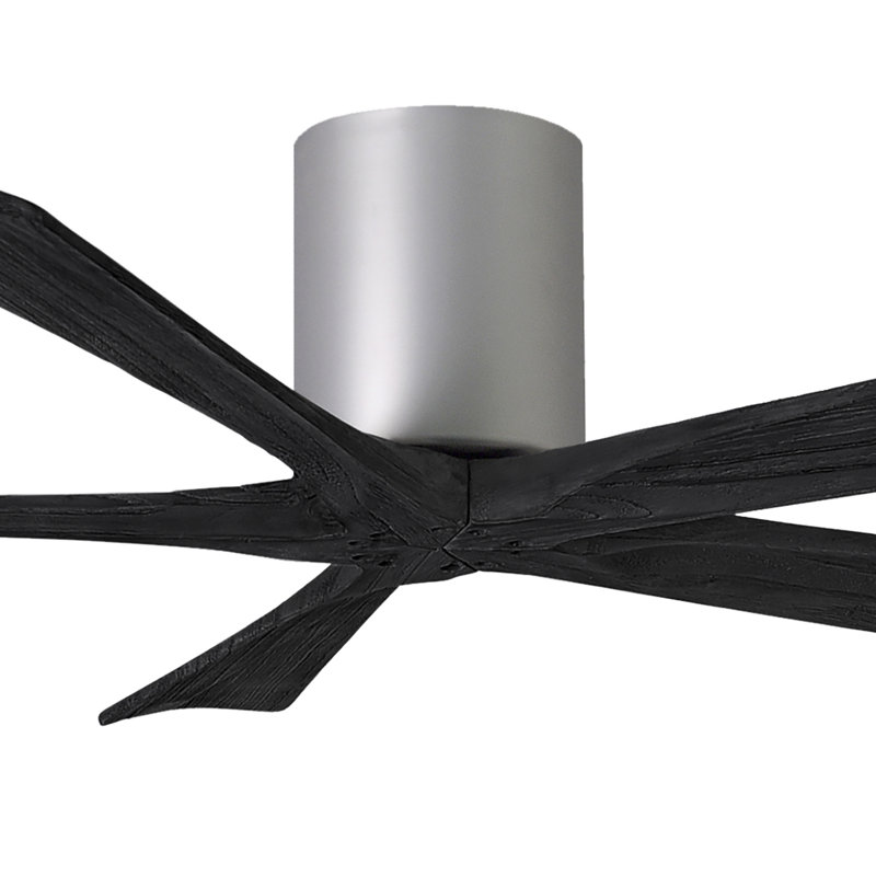 Ventilateur à pales encastré 5 pales Irene, Finition du boîtier du ventilateur, Nickel brossé, Noir mat