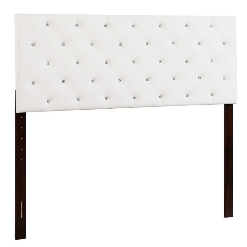 Versatile White Adjustable Headboard, Full, White