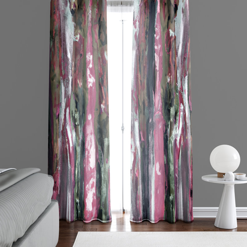 Paire de rideaux semi-transparents en polyester Danyielle, L 20 po x L 52 po