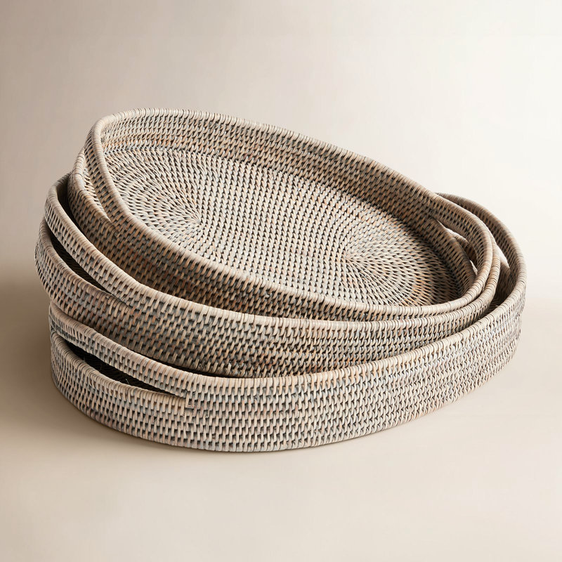 Burma Rattan/Wicker Decorative Tray