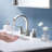 Widespread Bathroom Faucet with Drain Assembly