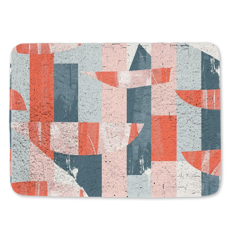 Tapis de bain en microfibre \/ microsuède Krijna, Simple - L 34 po x l 21 po