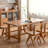 Large Slab Rectangular Solid Wood Dining Table Set-102786868