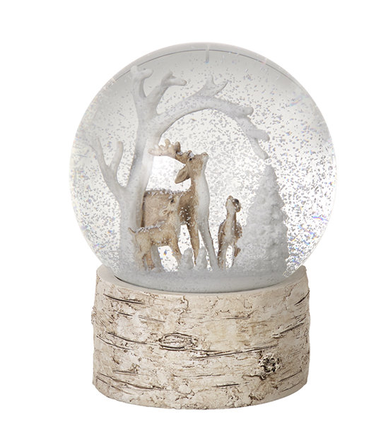 The Seasonal Aisle Christmas Deers Scene Snow Globe & Reviews | Wayfair ...