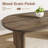 70.9" Rustic Farmhouse Oval Dining Table for 6-8, Large Wood Kitchen Table with Sturdy Base, Modern MDF Dining Room Table, Easy Assembly-666011045-666011044