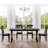 70.87" Modern Farmhouse Ironwood Dining Table (Black)-694387068-694387057