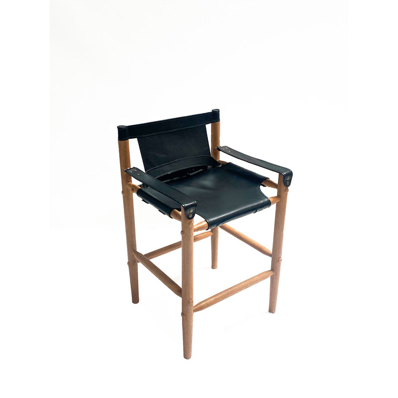 Counter Stool with Solid Wood Frame