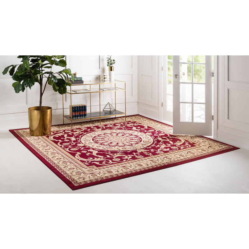 Tapis rouge Aracelia, Carré 7 pi 10 po x 7 pi 10 po