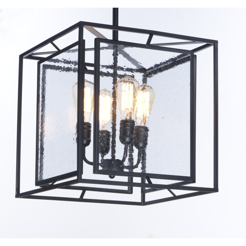 Cosette 4 - Light Dimmable Lantern Square / Rectangle Chandelier, MB