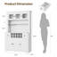 Armoire de 69 po de hauteur à DEL avec station de charge, support à vin et tablettes réglables, huche de bar à café pour le salon-1107840584