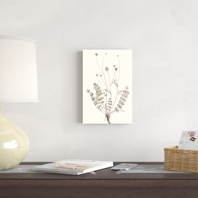 «Neutral Botanical Study IX», peinture sur toile, H 12 po x l 8 po