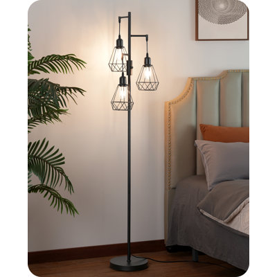 166cm Polished Tree Floor Lamp