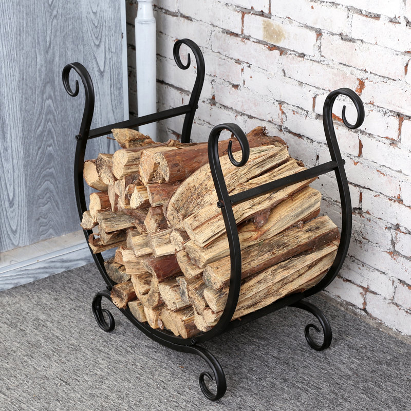 60.3cm W Metal Log Rack