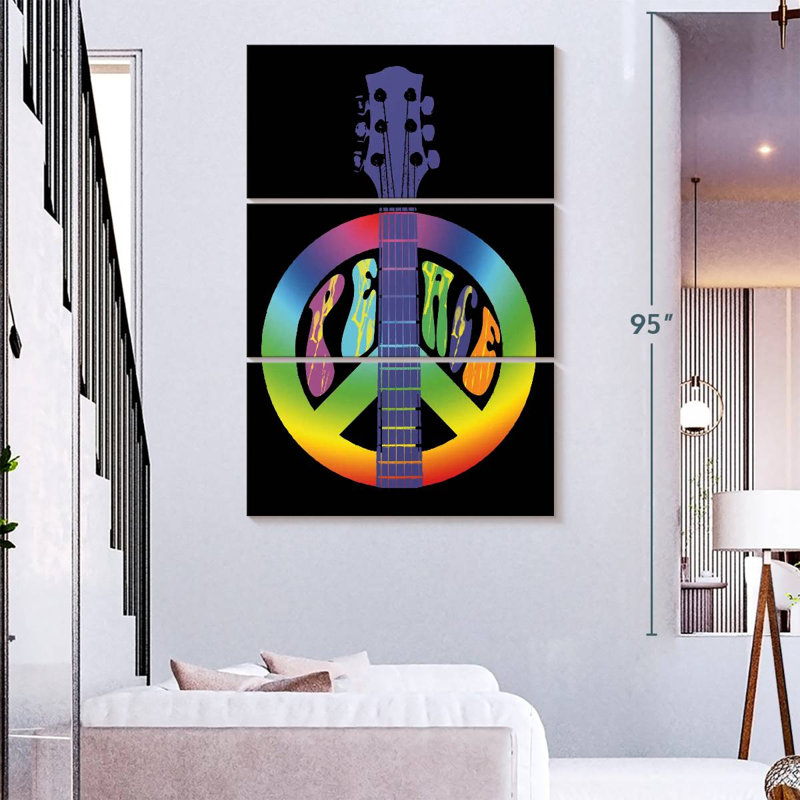 Hiltrun Peace Guitare, H 74 po x l 48 po