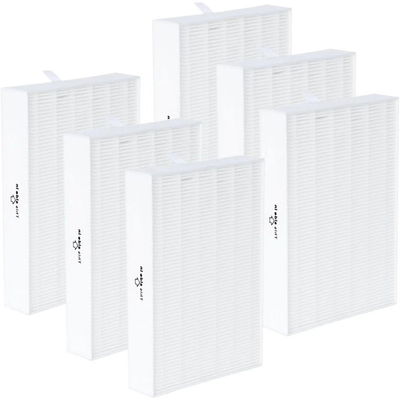 6-Pack Filter R Kit, Compatible with Honeywell HPA300/200/100/090/5000 Series, H13 True HEPA Filter