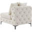 Chaise d'appoint en velours touffeté l 30 po-328442512