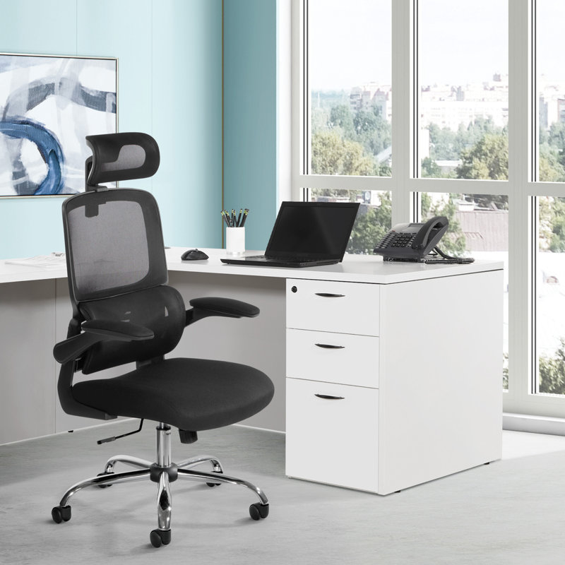 Chaise de bureau Orion, Noir, Noir