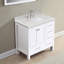 Plateau de meuble-lavabo simple 36 po avec lavabo en quartz 36 po