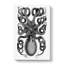 Rear Of An Octopus In Black And White by George Shaw - Wrapped Canvas Print-55322804