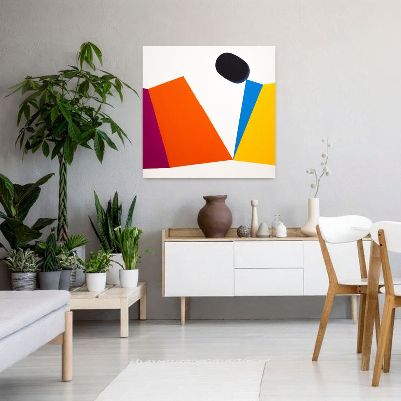 Contemporary Art Abstract Contemporary Geometric Wall Art by Ildefonso Martin - Wrapped Canvas Print, 91.44 cm H x 91.44 cm W