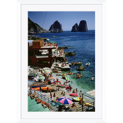 Getty Images, "Marina Piccola, Capri II", Slim Aarons, January 1, 1968 Framed Photographic Print by Slim Aarons