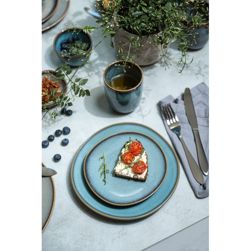 Villeroy & Boch Lave Glace Salad Plate, Glacier Blue