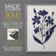 Indigo Botanical Study I, reproduction encadrée - bois massif-1750250591-1750250569