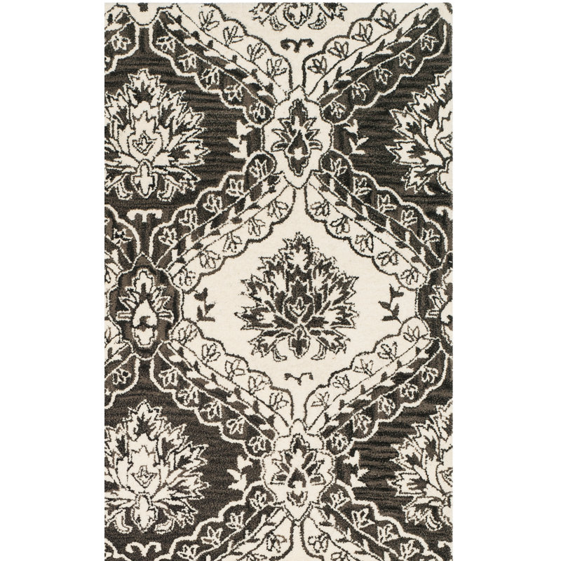 Luitpold Blossom Hand Tufted Wool Oriental Rug, Rectangle 8' x 10'