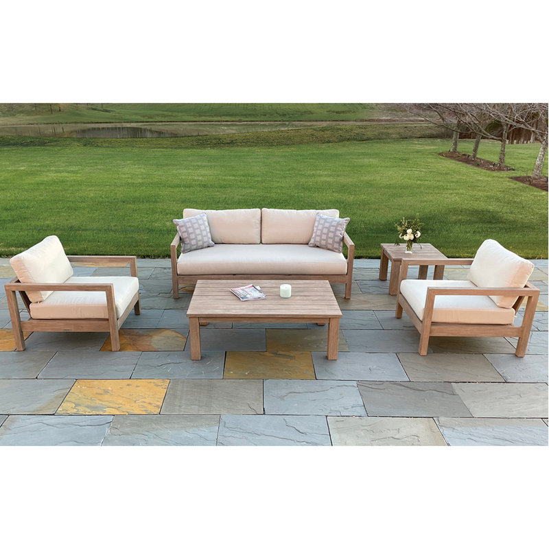 Outdoor Teak Lounge Chair, Cloud, Vintage