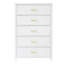 Commode 5 tiroirs en bois massif-502508150