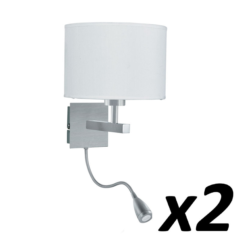 Calcote Mild Steel Armed Sconce, Satin Silver