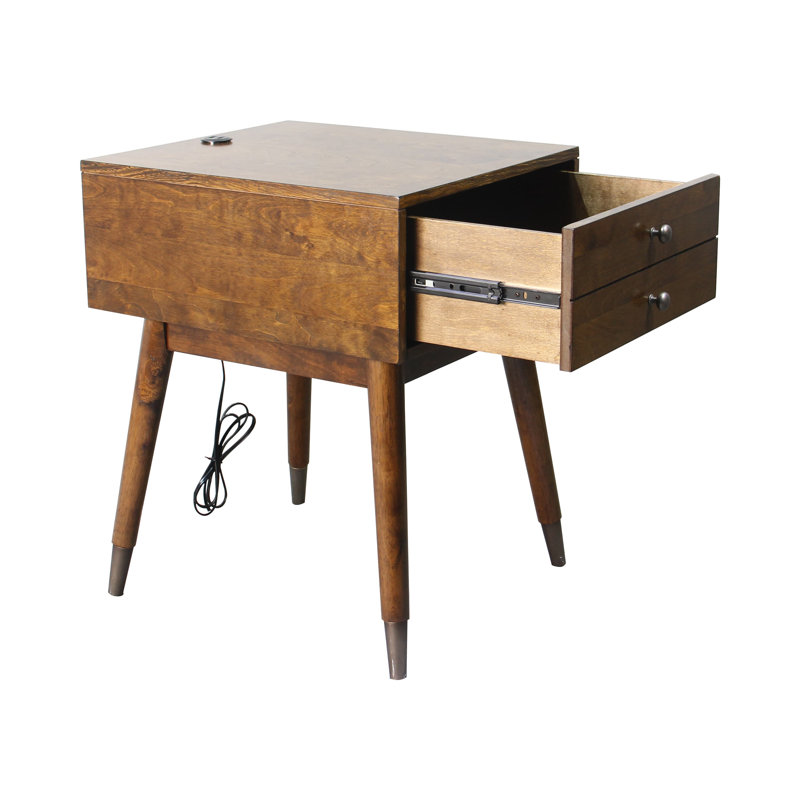 Table de chevet 2 tiroirs Izabell