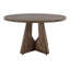 Table de salle à manger ronde noire avec 4 chaises Balam