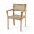 Outdoor Patio 7Pcs Dining Set, 6Pcs Faux Wicker Dining Chairs And 1Pc Dining Table
