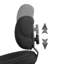 Backed Adjustable Height Ergonomic Stool with Footrest