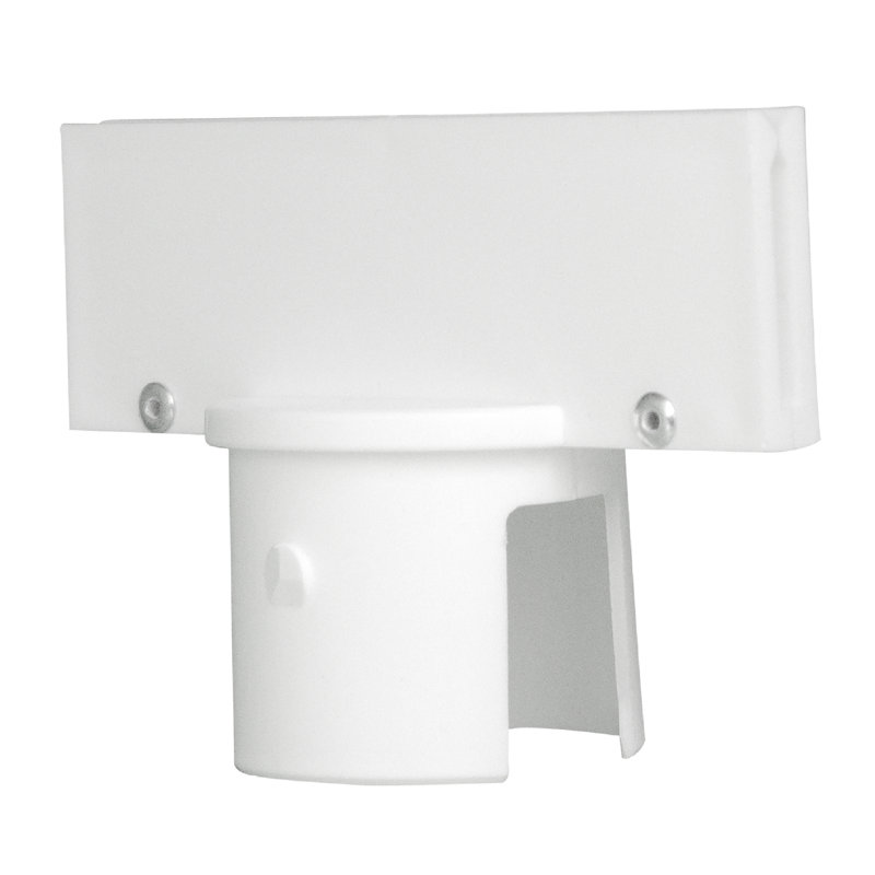 Adaptateur de plaque stanchion, H 3,13 po x l 6 po x P 3,5 po, Blanc