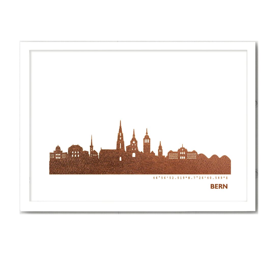 Gerahmtes Poster Bern Skyline