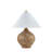 Serenity 27" Resin Table Lamp with Fabric Shade, Brown