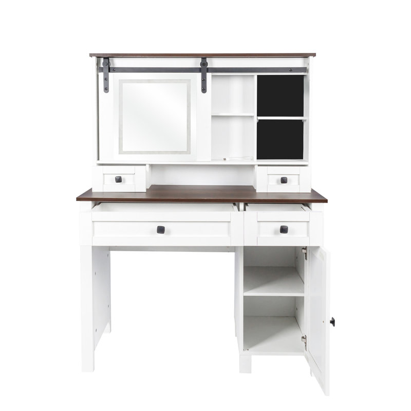 Meuble-lavabo avec miroir et lumières Farmhouse