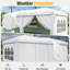Pop Up Canopy Tent – Outdoor Shelter With Removable Sidewalls & Adjustable Height For Camping, Backyard-123029076-123029079