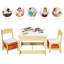 Thurmont Kids 3 Piece Square Play Or Activity Table and Chair Set-1415968897-1415068877