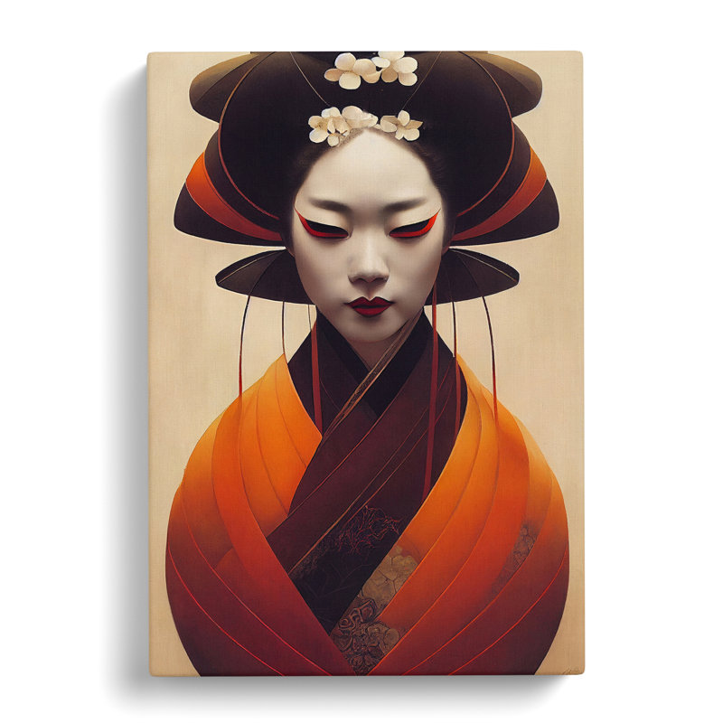 Modern Geisha No.3 - Wrapped Canvas, 76cm H x 50cm W x 3cm D