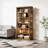 Storage Cabinet,Farmhouse Style Display Shelves,Spacious Bookshelf