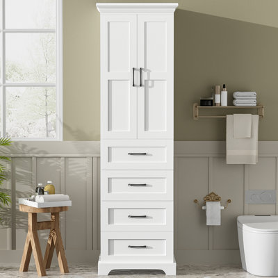 Armoire de rangement 72 po avec 2 portes et 3 tiroirs