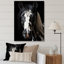 Cheval blanc noir Temirlan Serenity II - impression