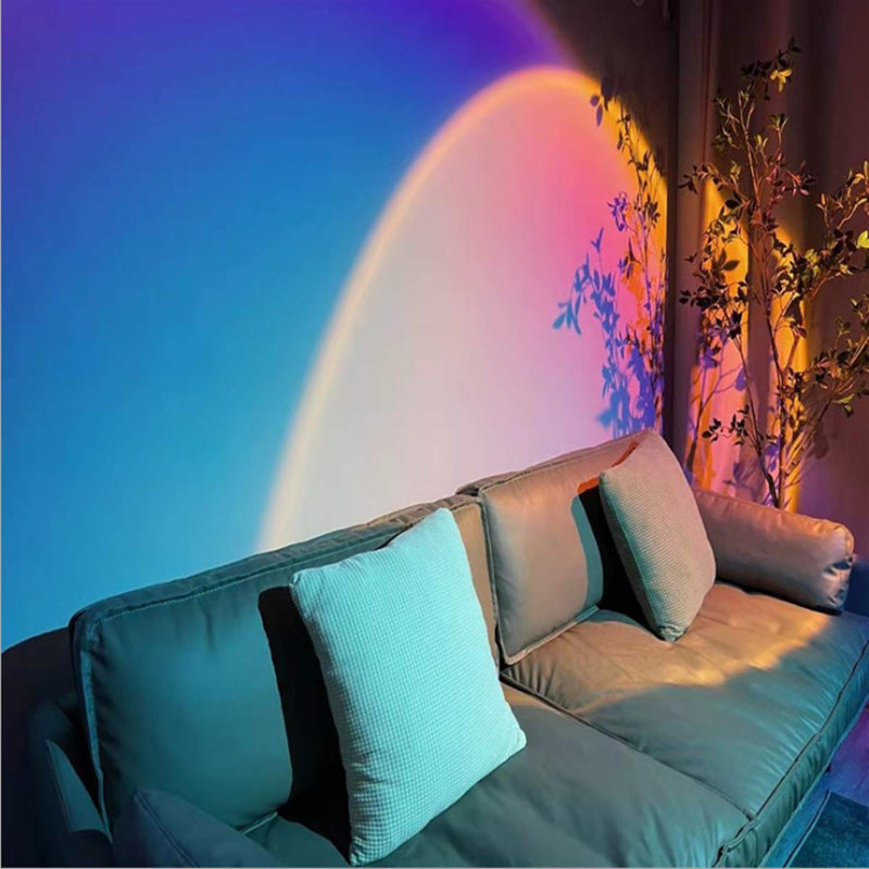 Lampe de projection arc-en-ciel à DEL Sunset, Mauve