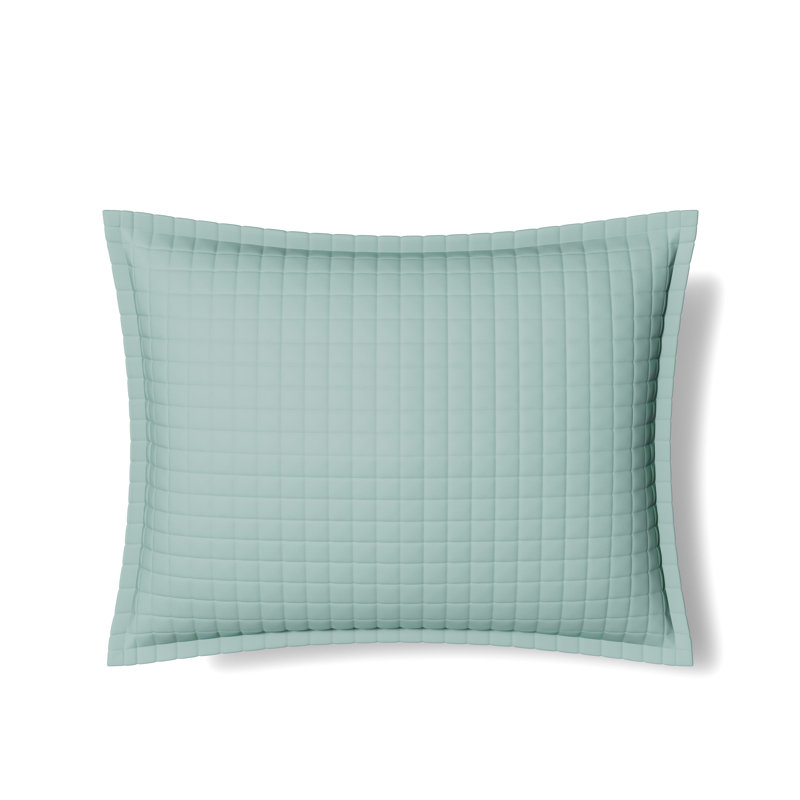 Ready-to-Bed Solid Color 100% Lyocell Sham, Standard Sham, Aqua