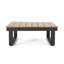 Mobilier de patio gris foncé avec accessoires en aluminium et éléments en faux bois
