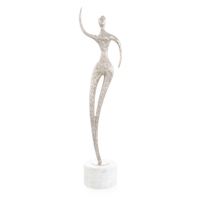 Sculpture Spectral Silhouette sur marbre II, nickel
