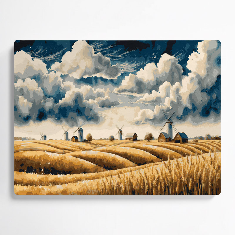 «Farm Farm», art mural en métal beige, H 11 po x l 14 po